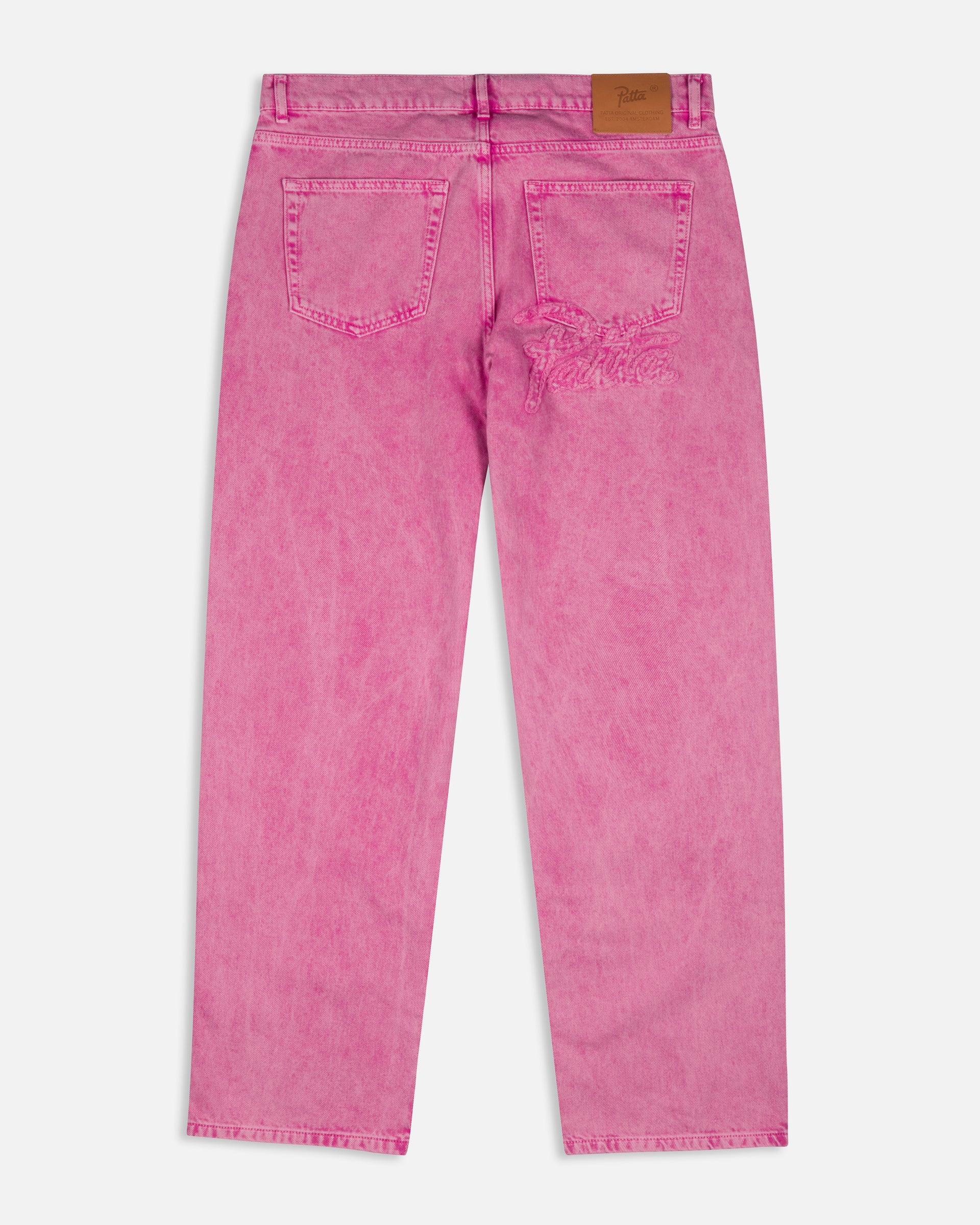 Patta Acid Wash Fuchsia Purple Denim Pants (Fuchsia Purple)
