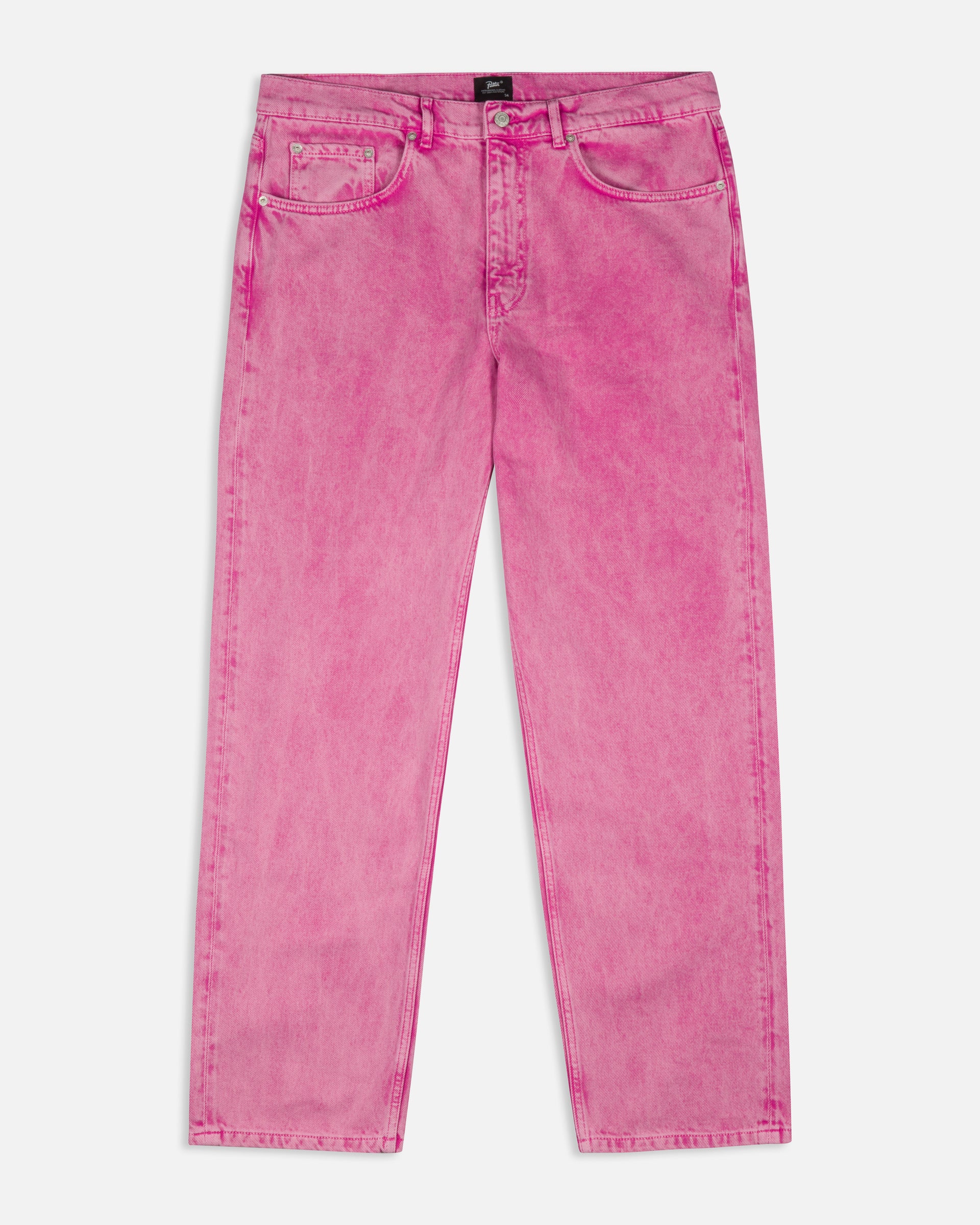 Patta Acid Wash Fuchsia Purple Denim Pants (Fuchsia Purple)
