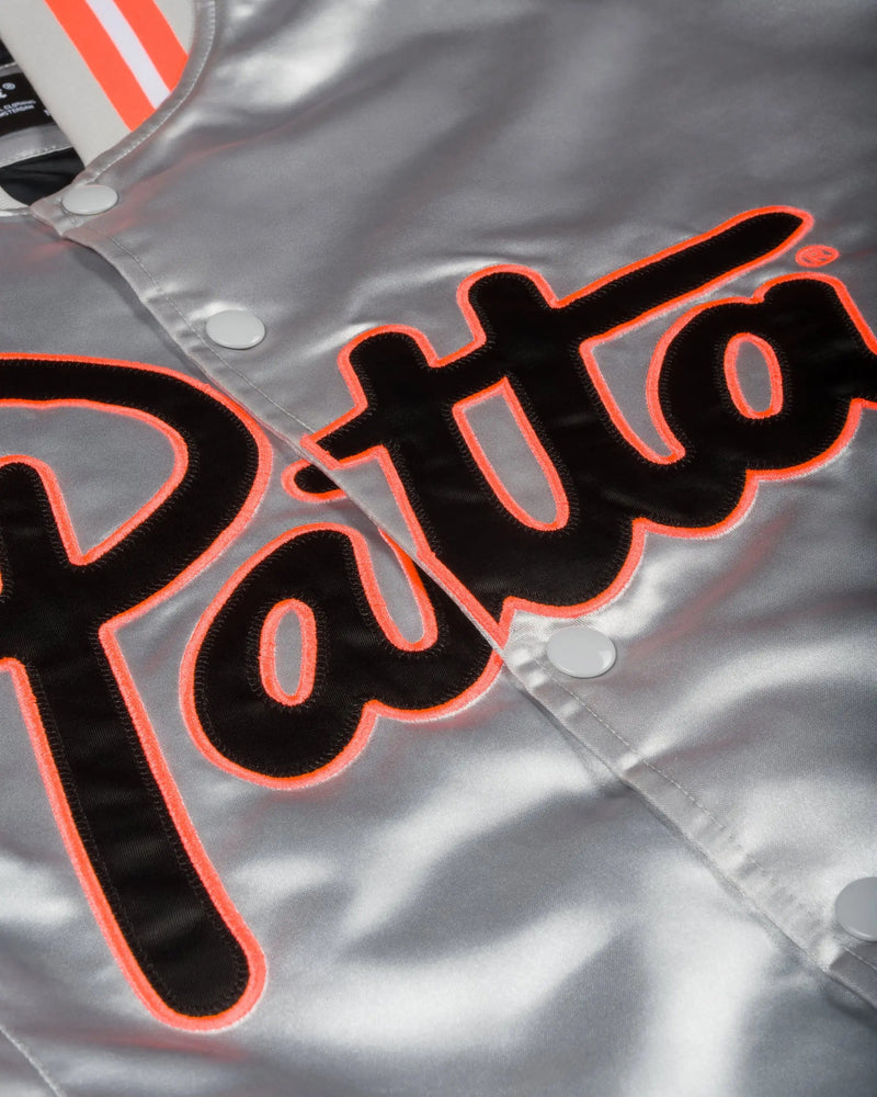 Patta Classic Satin Bomber Jacket (Lunar Rock)