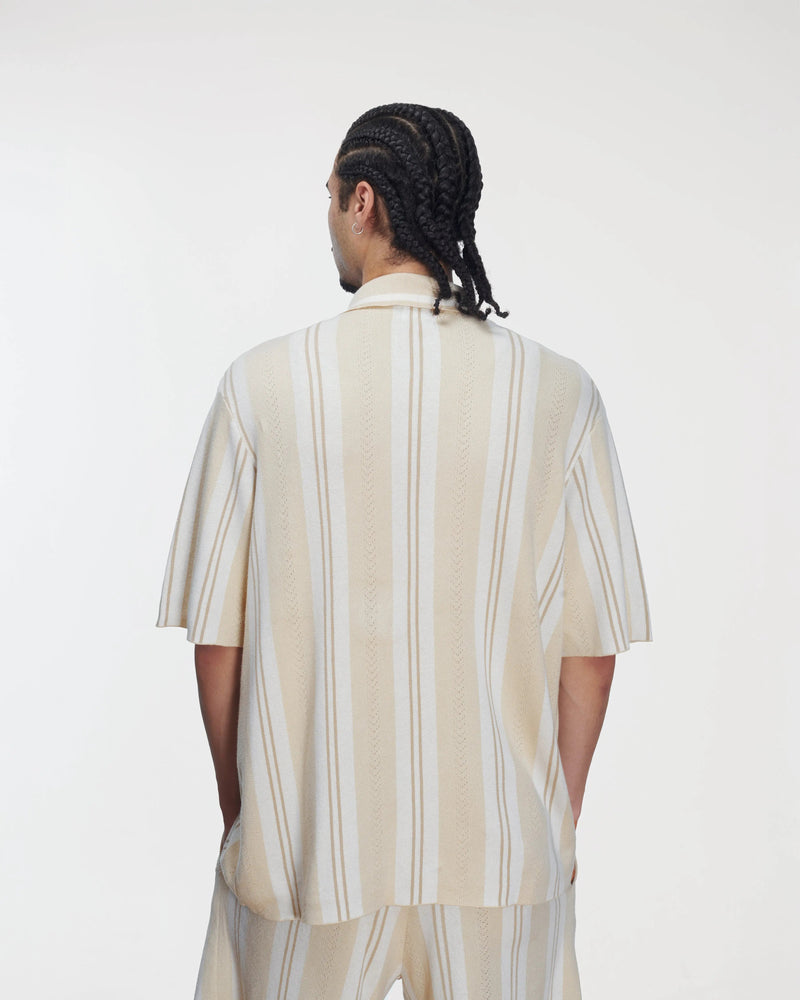 Patta Knitted Football Shirt (Oatmeal)