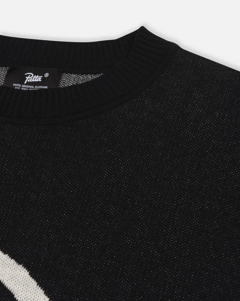 Patta Hearted Jumper (Black)