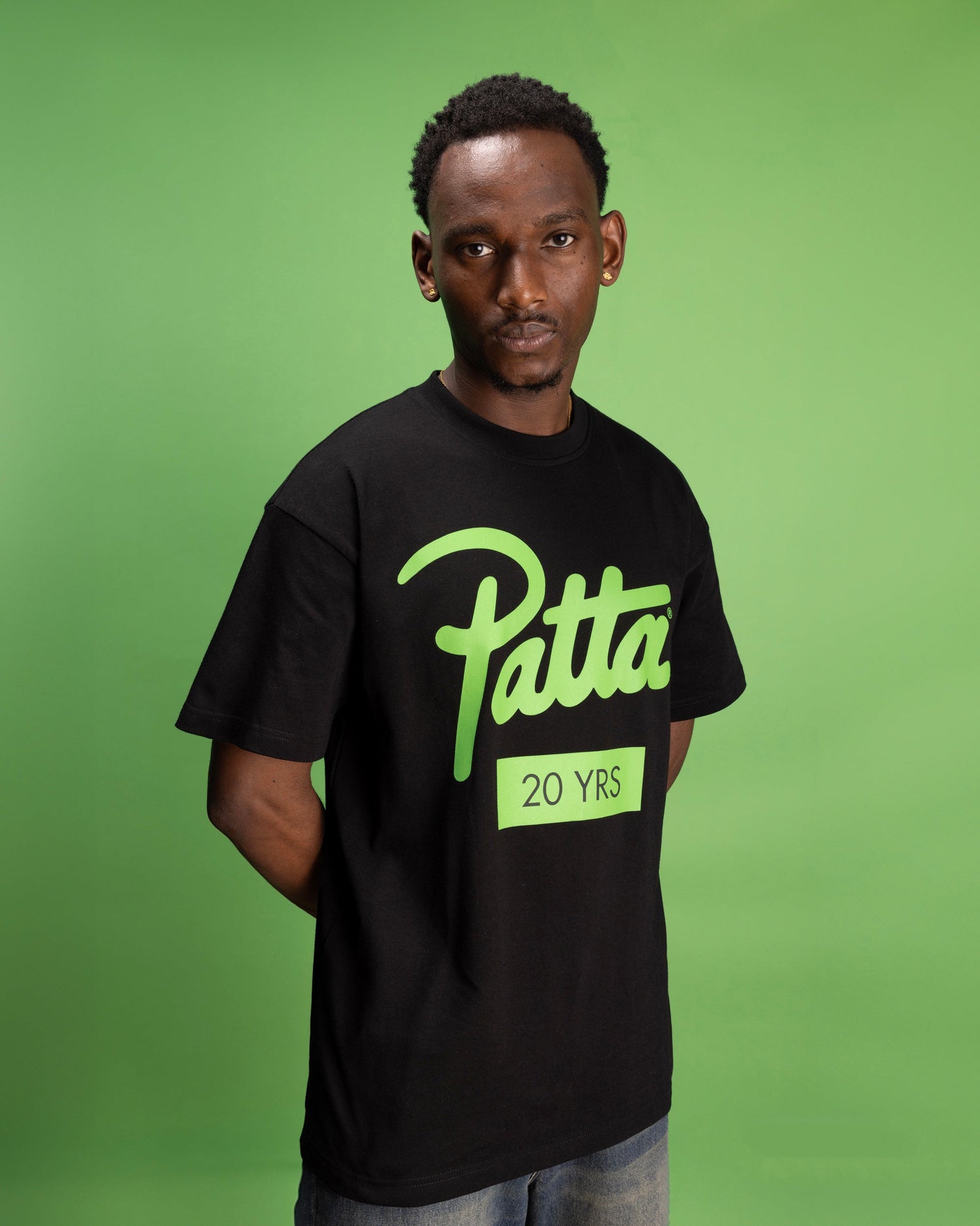 Patta 20 Years T-Shirt (Black/Chlorophyll)