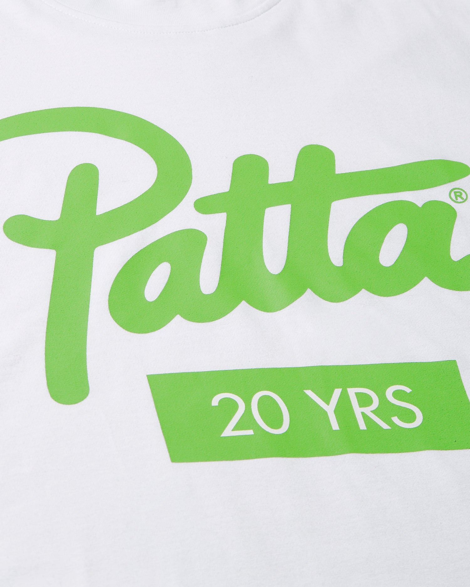 Patta 20 Years T-Shirt (White/Chlorophyll)