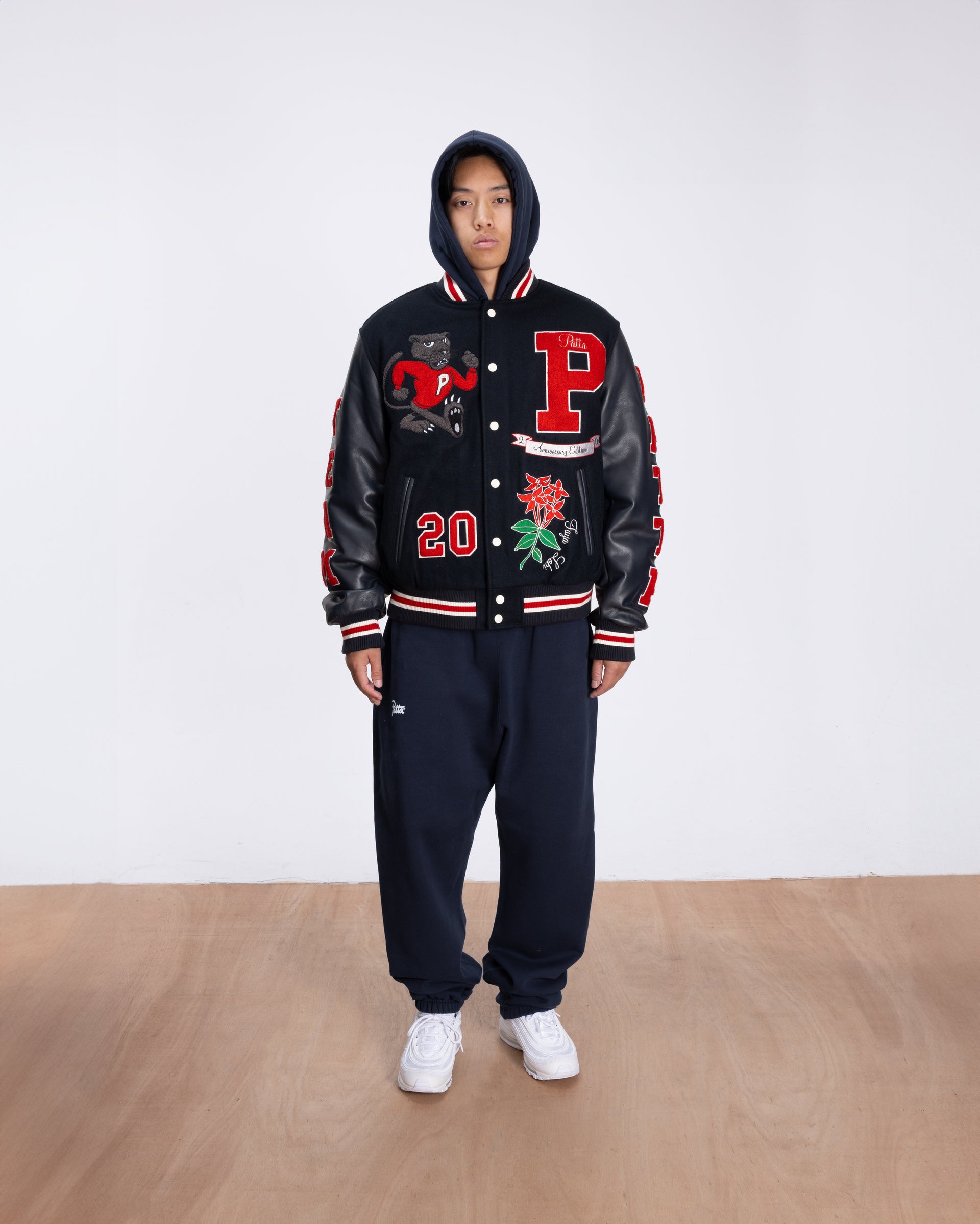 Patta 20th Anniversary Varsity Jacket (Maritime Blue)