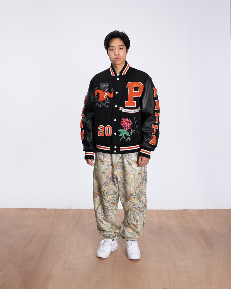 Patta 20th Anniversary Varsity Jacket (Black)