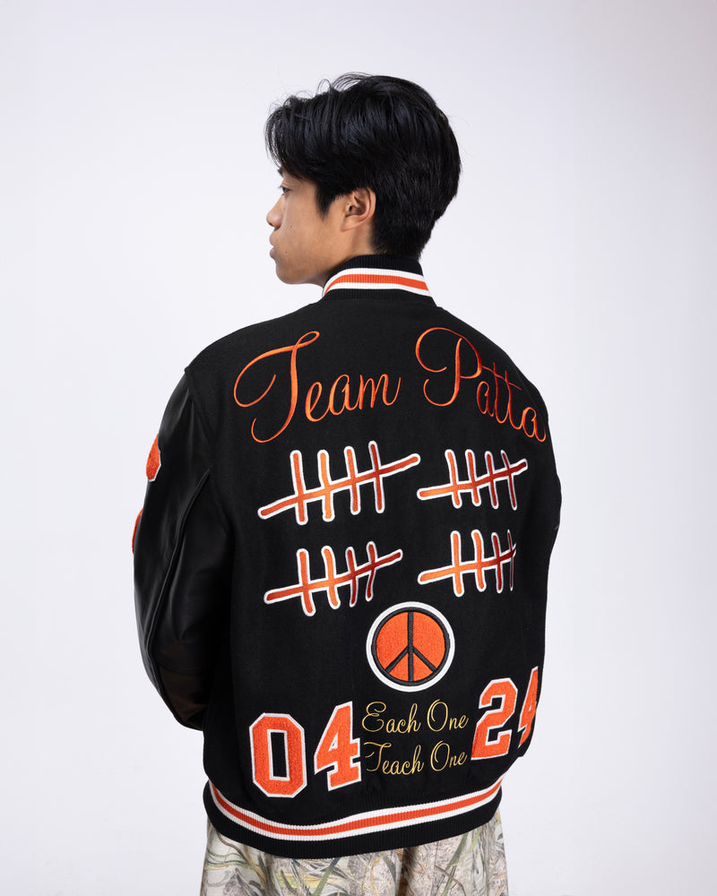 Patta 20th Anniversary Varsity Jacket (Black)