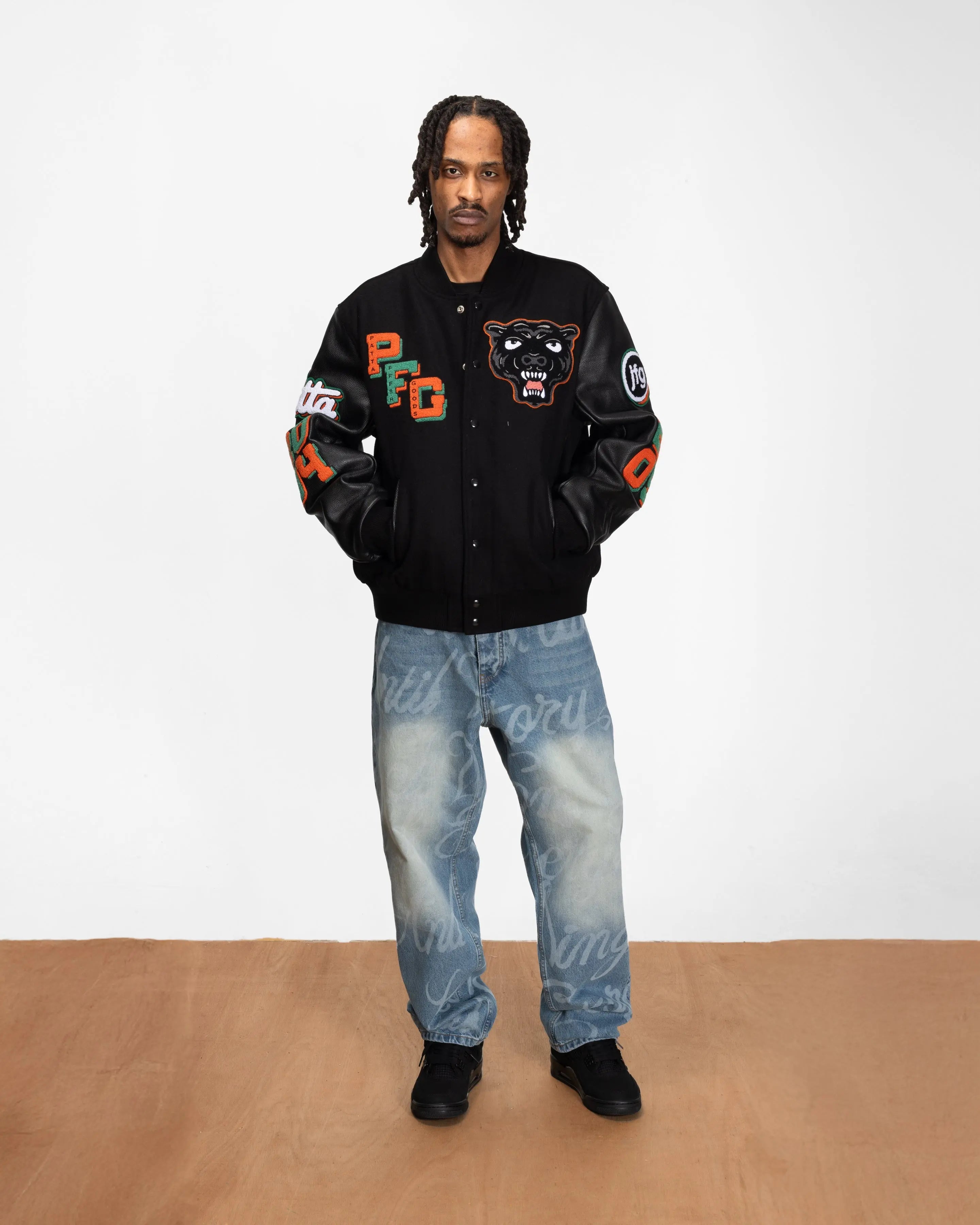 Patta x Joe Fresh Goods Varsity Jacket (Black) - Patta – Patta UK