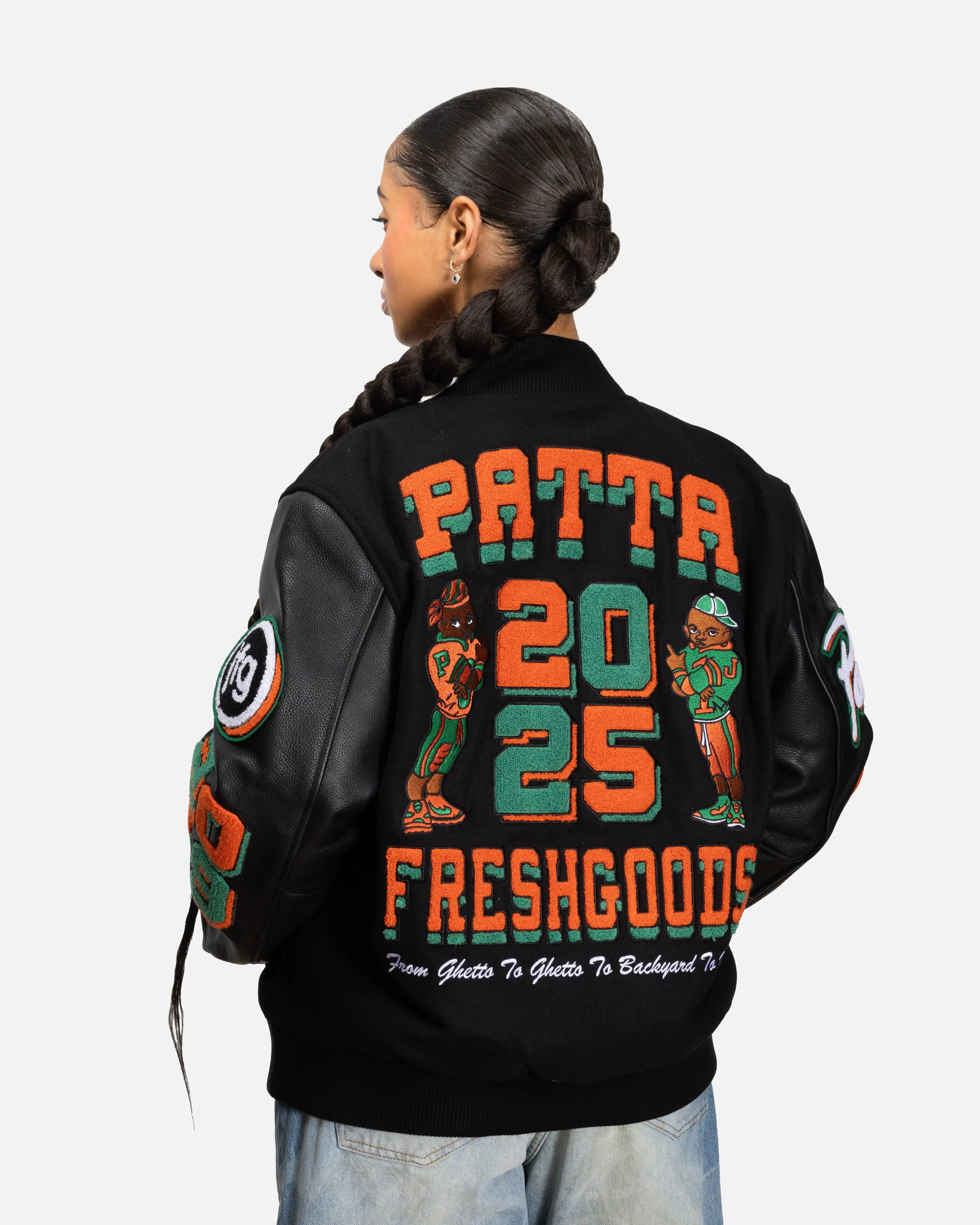 Patta x Joe Fresh Goods Varsity Jacket (Black) - Patta – Patta UK