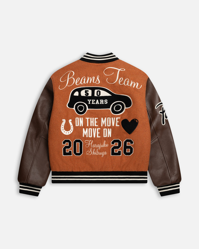 Patta x Beams 50th Anniversary Varsity Jacket (Potter's Clay)