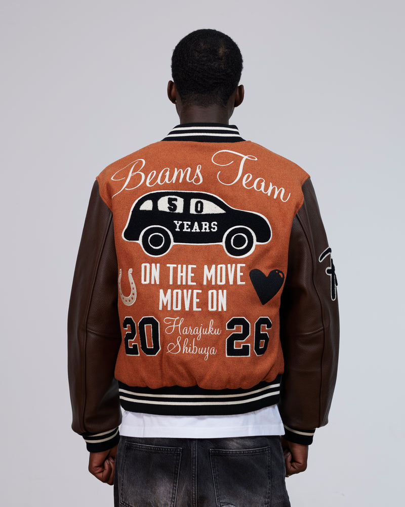 Patta x Beams 50th Anniversary Varsity Jacket (Potter's Clay)
