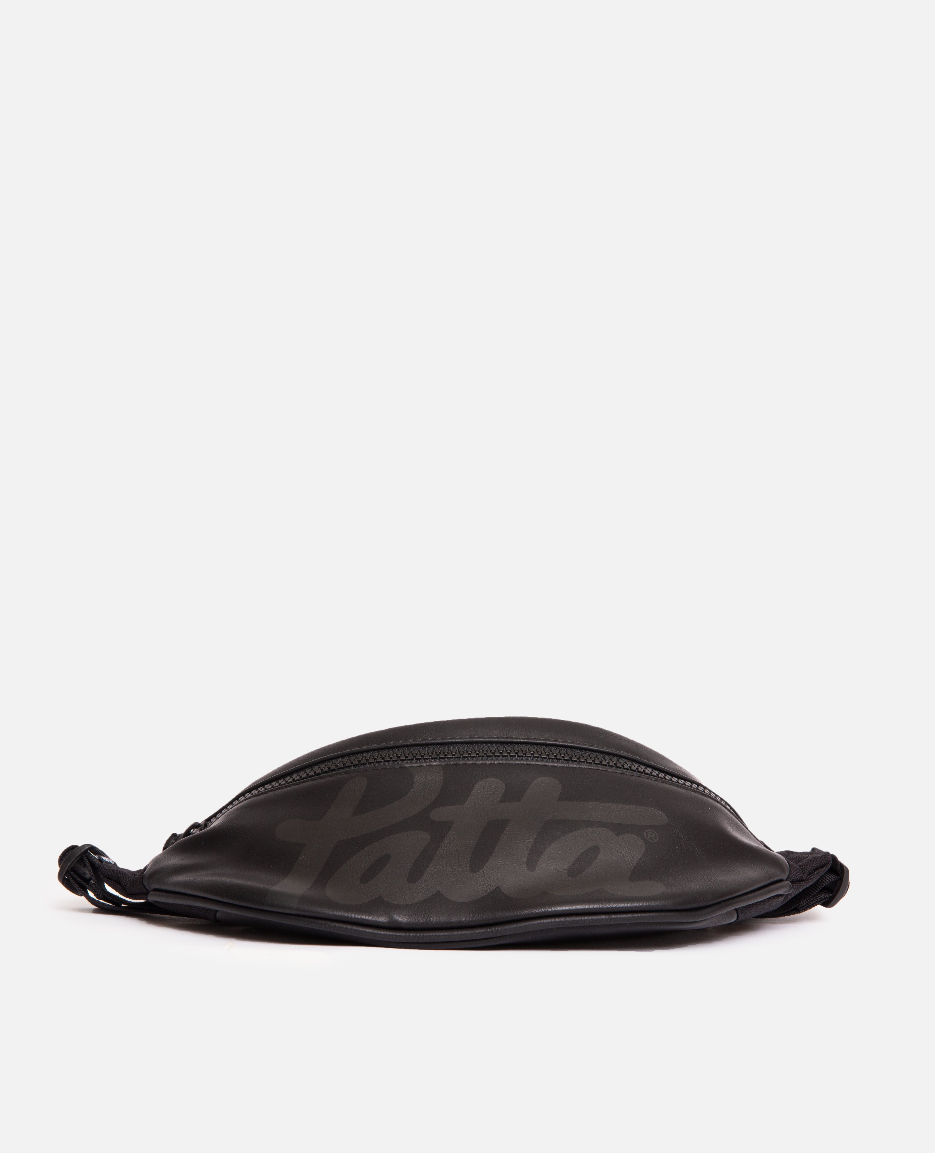 Patta Faux Leather Waistbag Black Patta UK