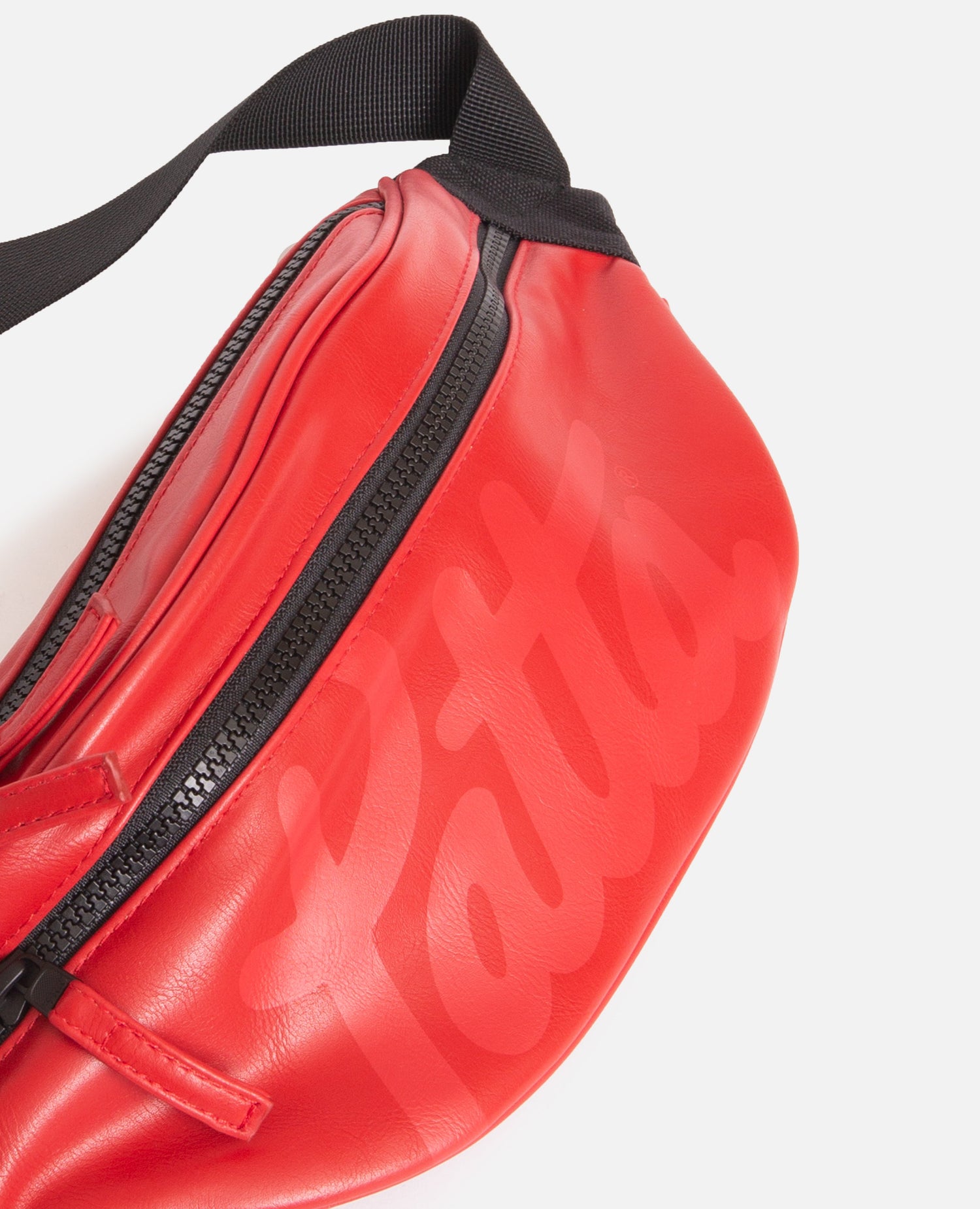 Patta Faux Leather Waistbag (High Risk Red)