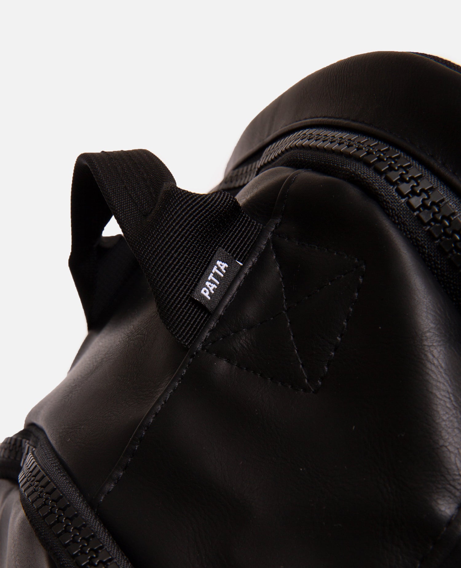 Patta Faux Leather Backpack (Black)
