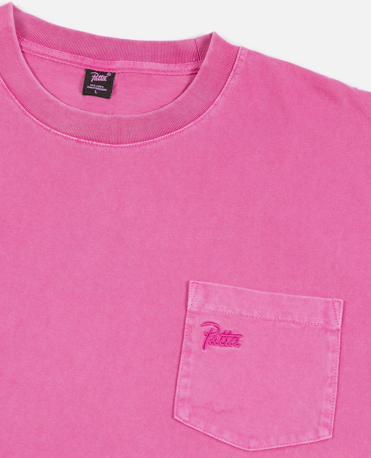 Patta Basic Washed Pocket  T-Shirt (Rose Violet)