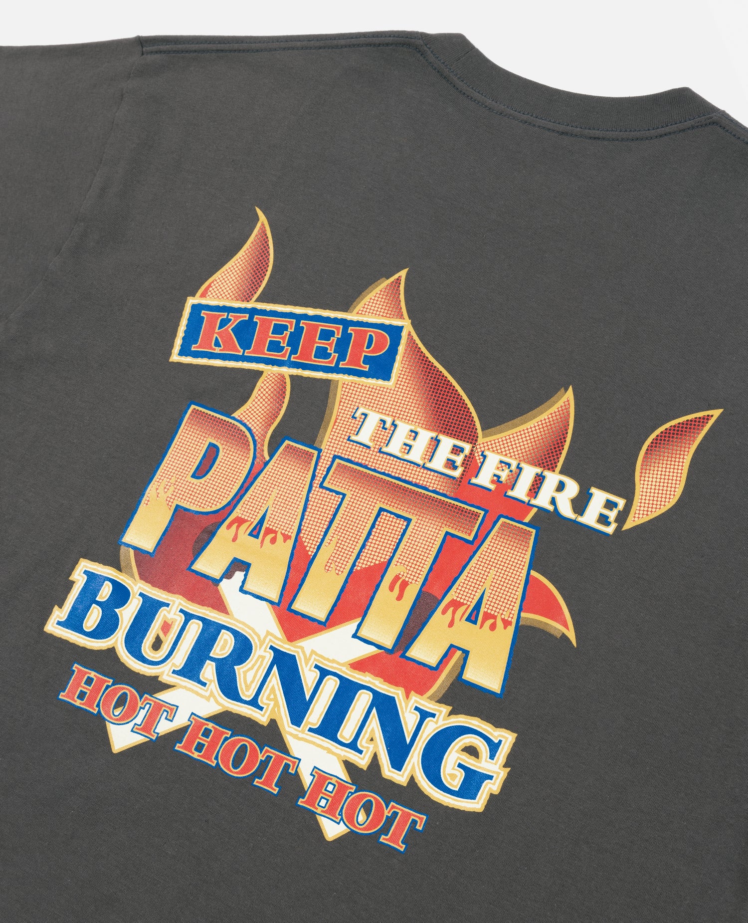 Patta Keep The Fire Burning T-Shirt (Raven)