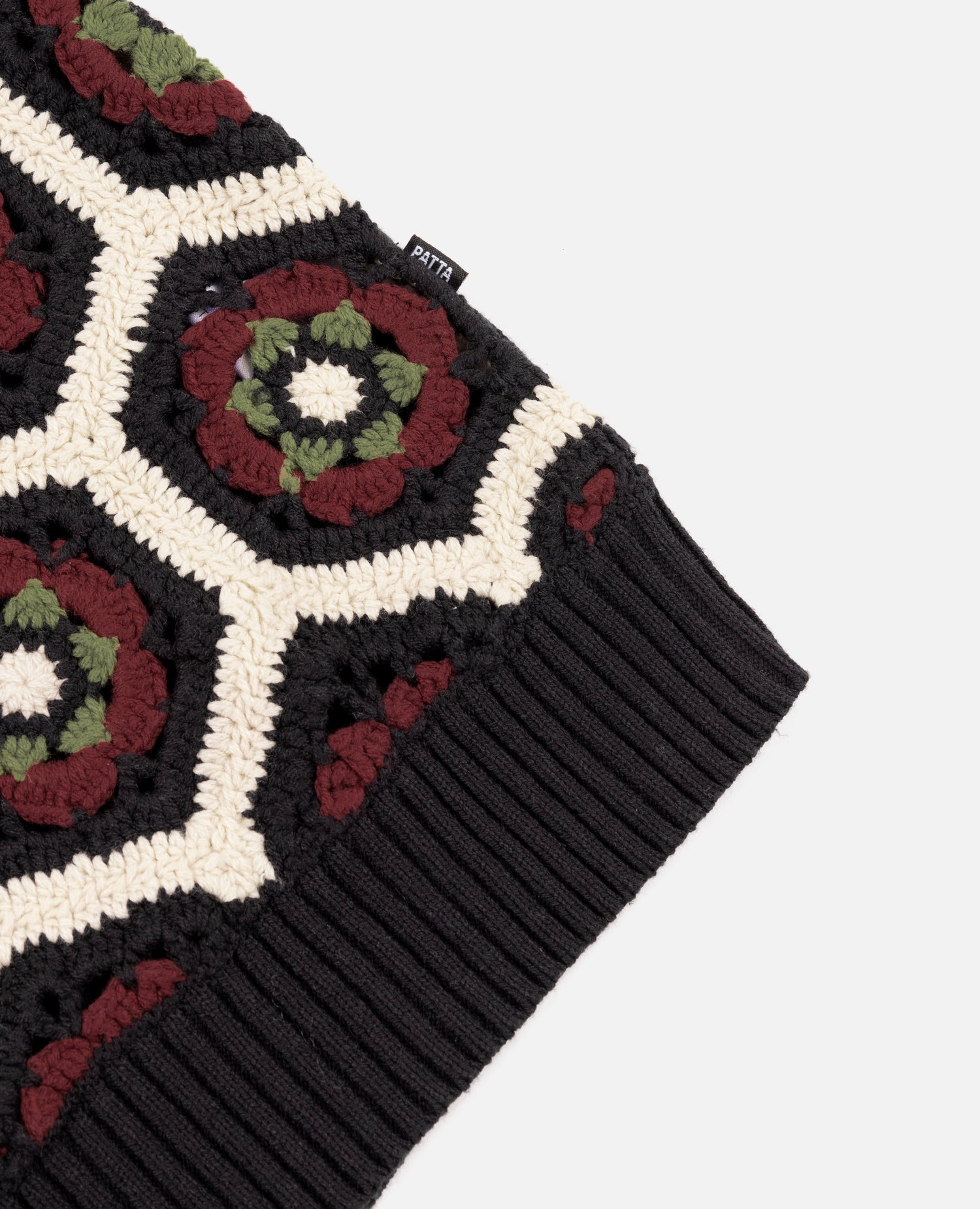 Patta Flower Crochet Sleeveless Cardigan (Multi)