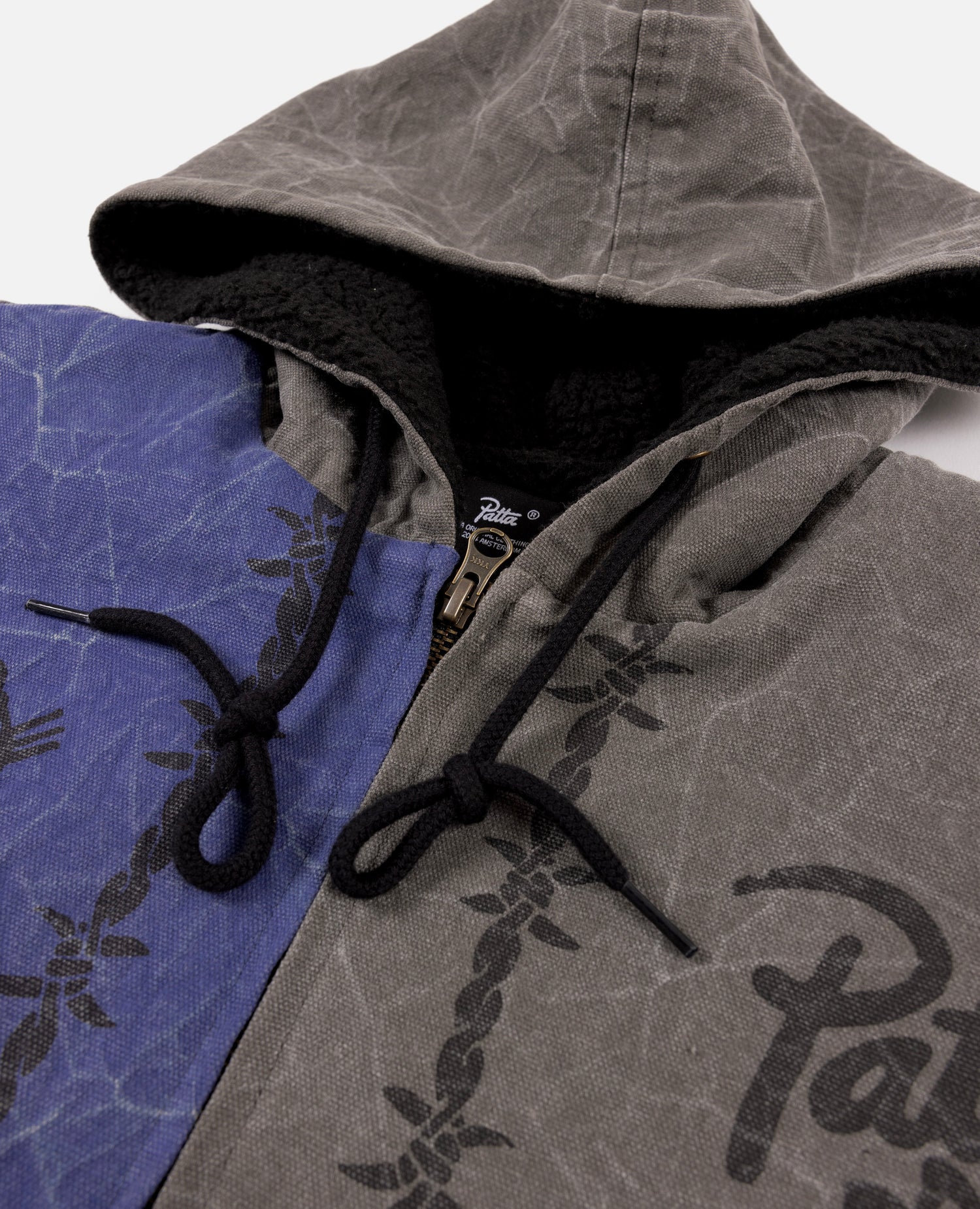 Patta Symbols Zip Hooded Jacket (Raven/Odyssey Gray)