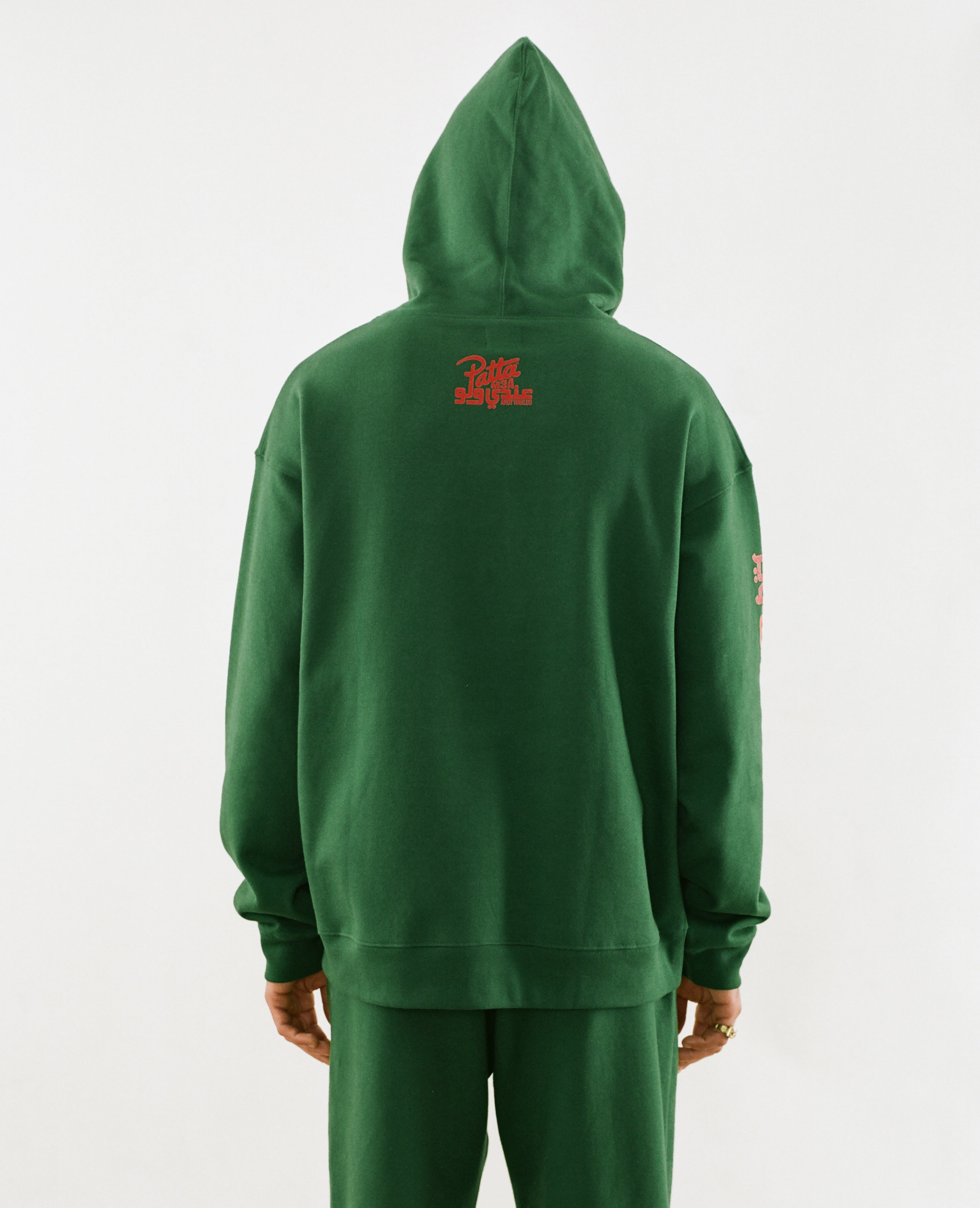 Patta script sale logo hooded sweater